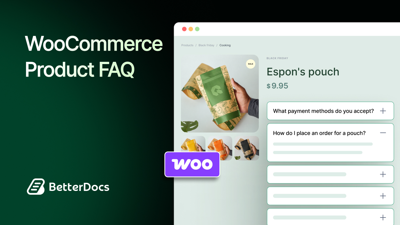 BetterDocs WooCommerce Product FAQ: Turn Product Questions Into Purchase Confidence 1 BetterDocs WooCommerce Product FAQ: Turn Product Questions Into Purchase Confidence