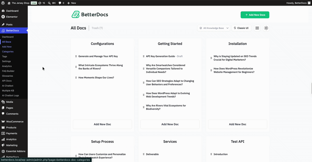 How to Generate API Documentation with BetterDocs? 10 Final Outcome of BD API Docs