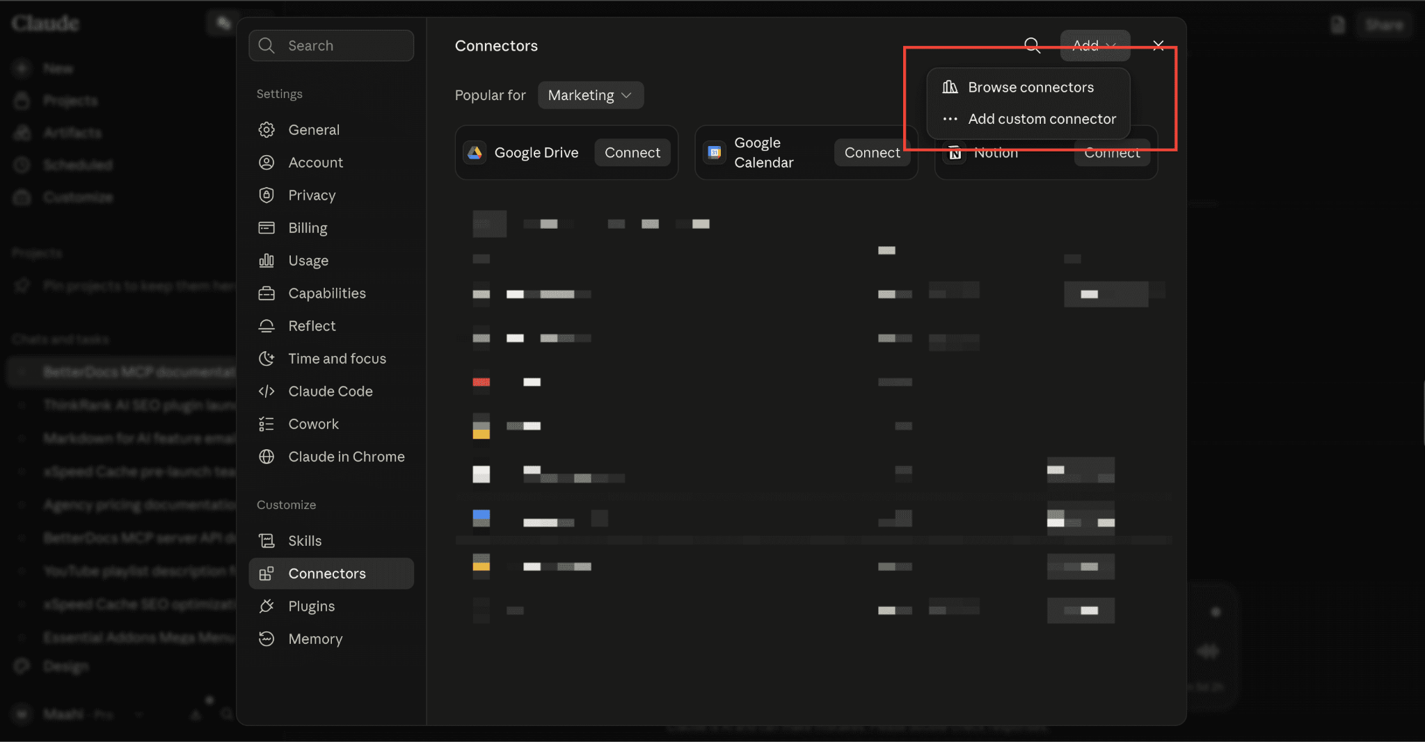 Add Custom Connector
