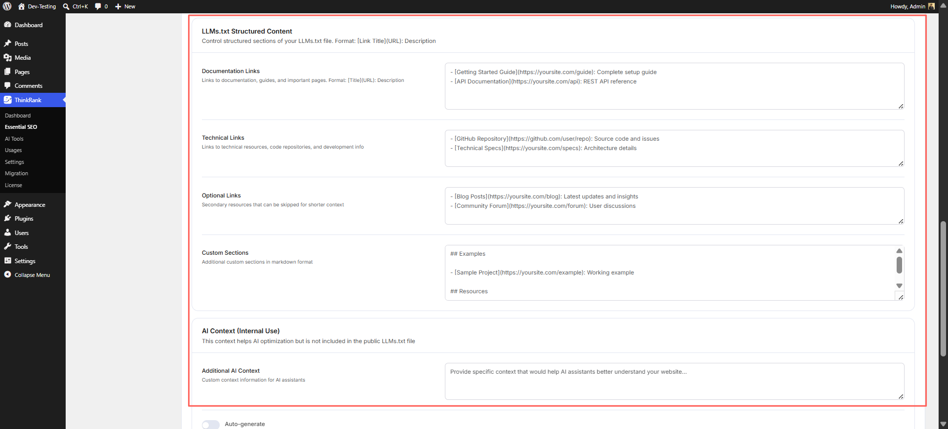 Documentation SEO