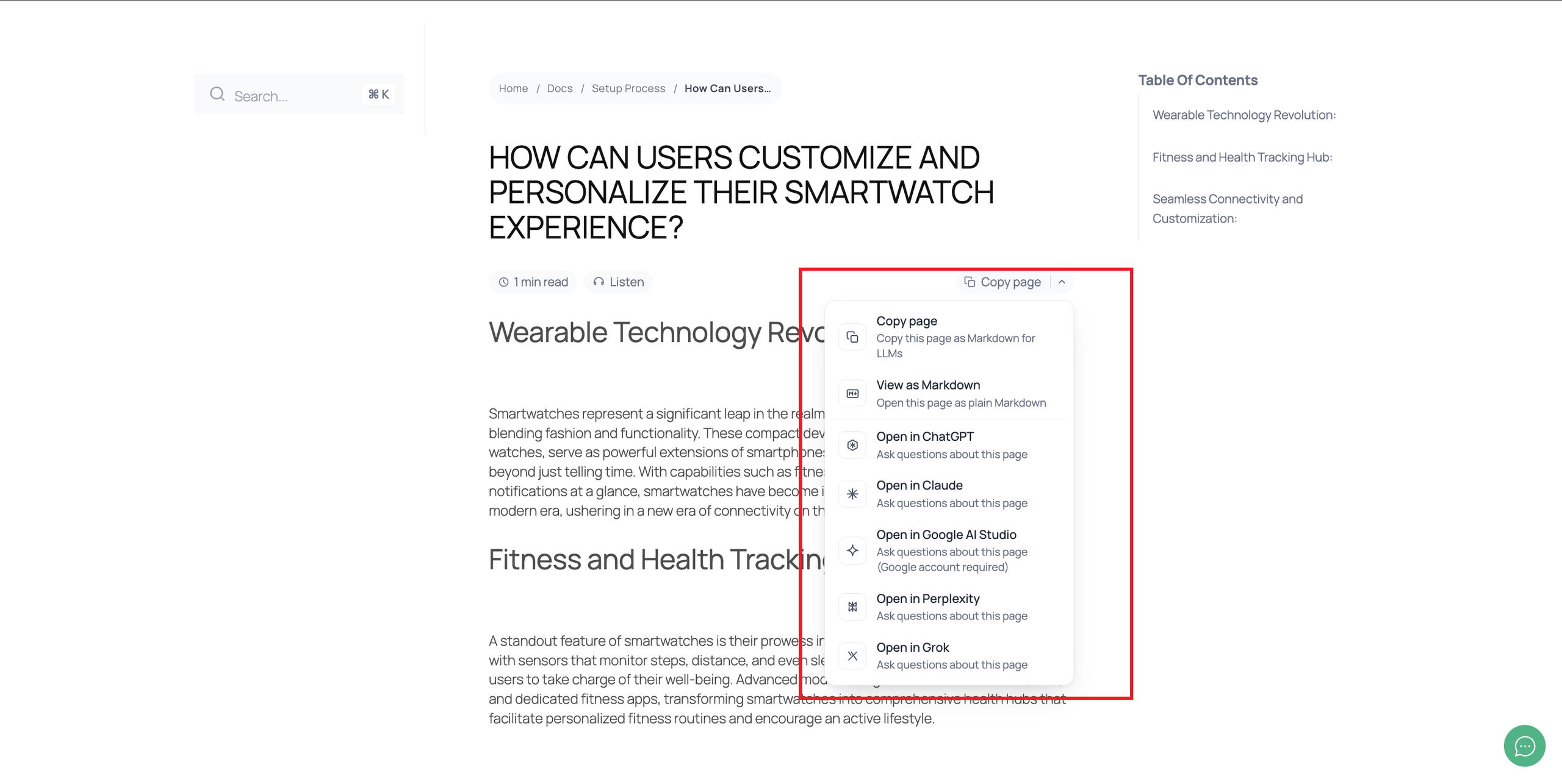 How to Let Readers Copy Docs Or Open them in AI Assistants with BetterDocs AI Action? 5 How to Let Readers Copy Docs Or Open Them in AI Assistants with BetterDocs?
