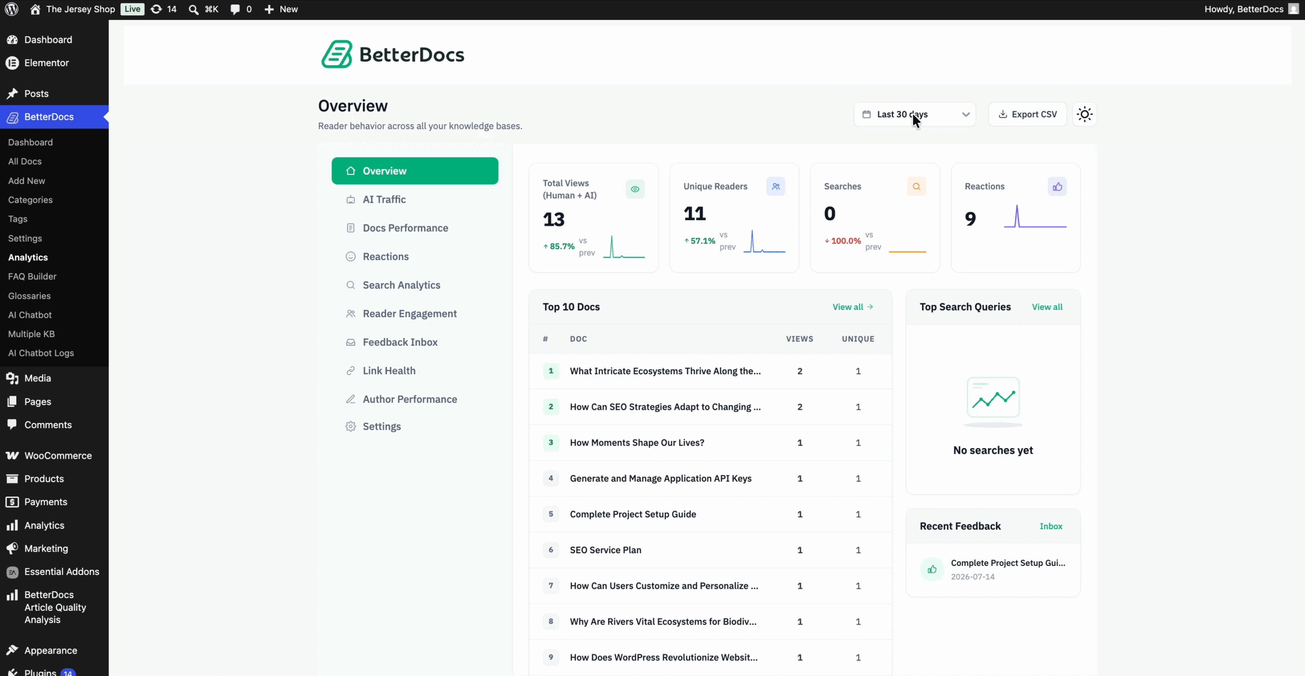 Documentation Analytics